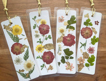 Load image into Gallery viewer, Fuchsia Botanical Pressed Flower Bookmark
