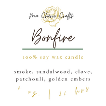 Load image into Gallery viewer, Bonfire Soy Candle | 4 oz candle |  COZY COLLECTION
