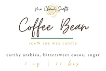 Load image into Gallery viewer, Coffee Bean Soy Candle | 8 oz Candle | COZY COLLECTION
