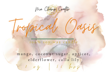 Load image into Gallery viewer, Tropical Oasis Soy Candle | 8 oz Candle | LATE SUMMER COLLECTION
