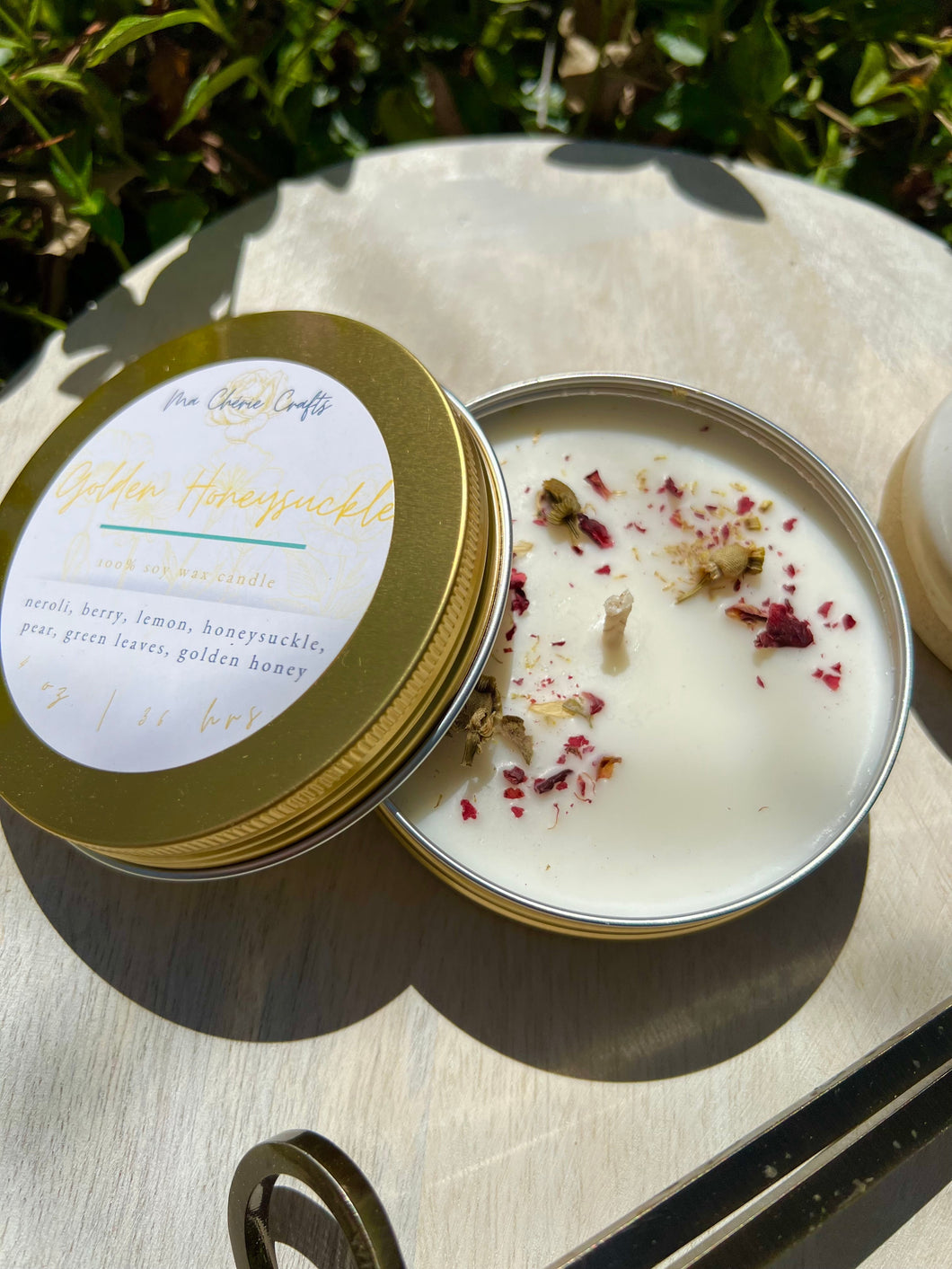 Golden Honeysuckle Soy Candle | 4 oz Candle | SPRING COLLECTION