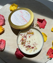 Load image into Gallery viewer, Rose + Champagne Soy Candle | 4oz Candle | CELEBRATION COLLECTION
