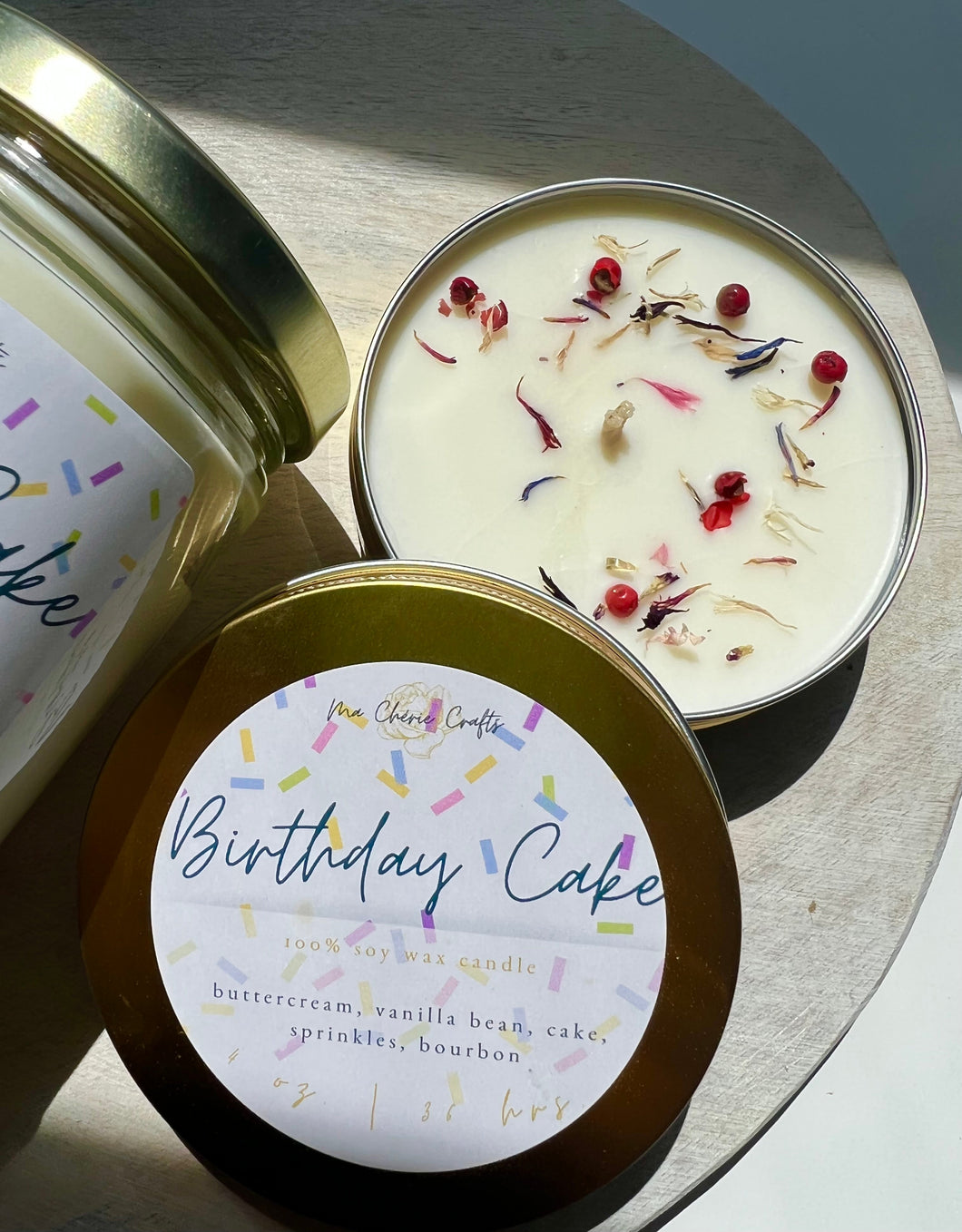 Birthday Cake Soy Candle | 4 oz Candle | CELEBRATION COLLECTION
