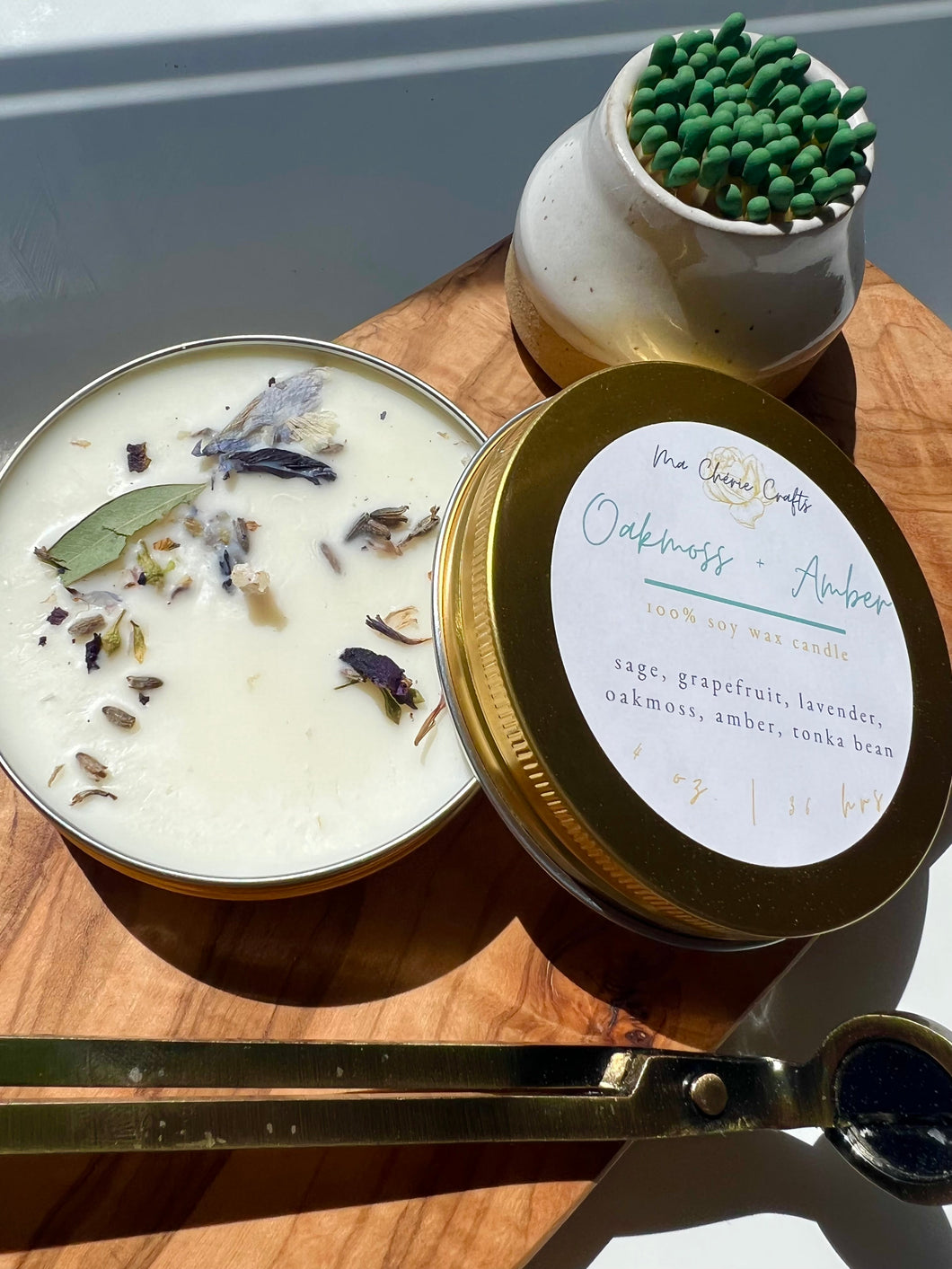 Oakmoss + Amber Soy Candle | 4 oz Candle | CORE COLLECTION