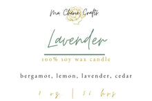 Load image into Gallery viewer, Lavender Soy Candle | 8 oz Candle | CORE COLLECTION
