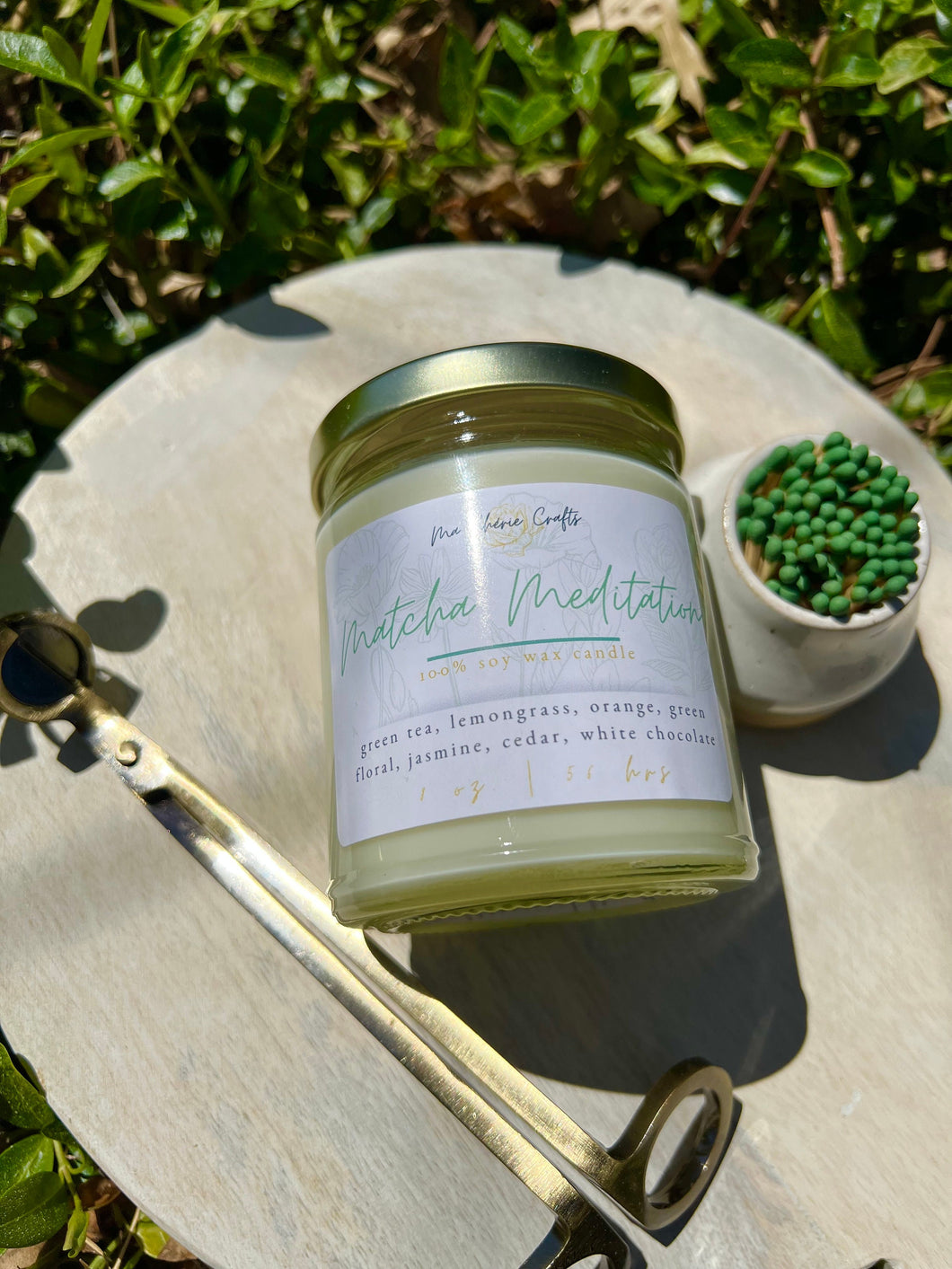 Matcha Meditation Soy Candle | 8 oz Candle | SPRING COLLECTION