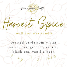 Load image into Gallery viewer, Harvest Spice | 4 oz Soy Candle | FALL COLLECTION
