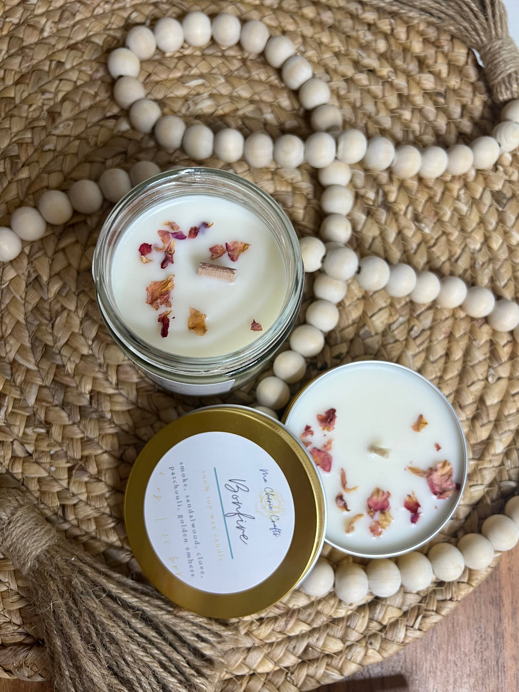 Bonfire Soy Candle | 8 oz candle | COZY COLLECTION