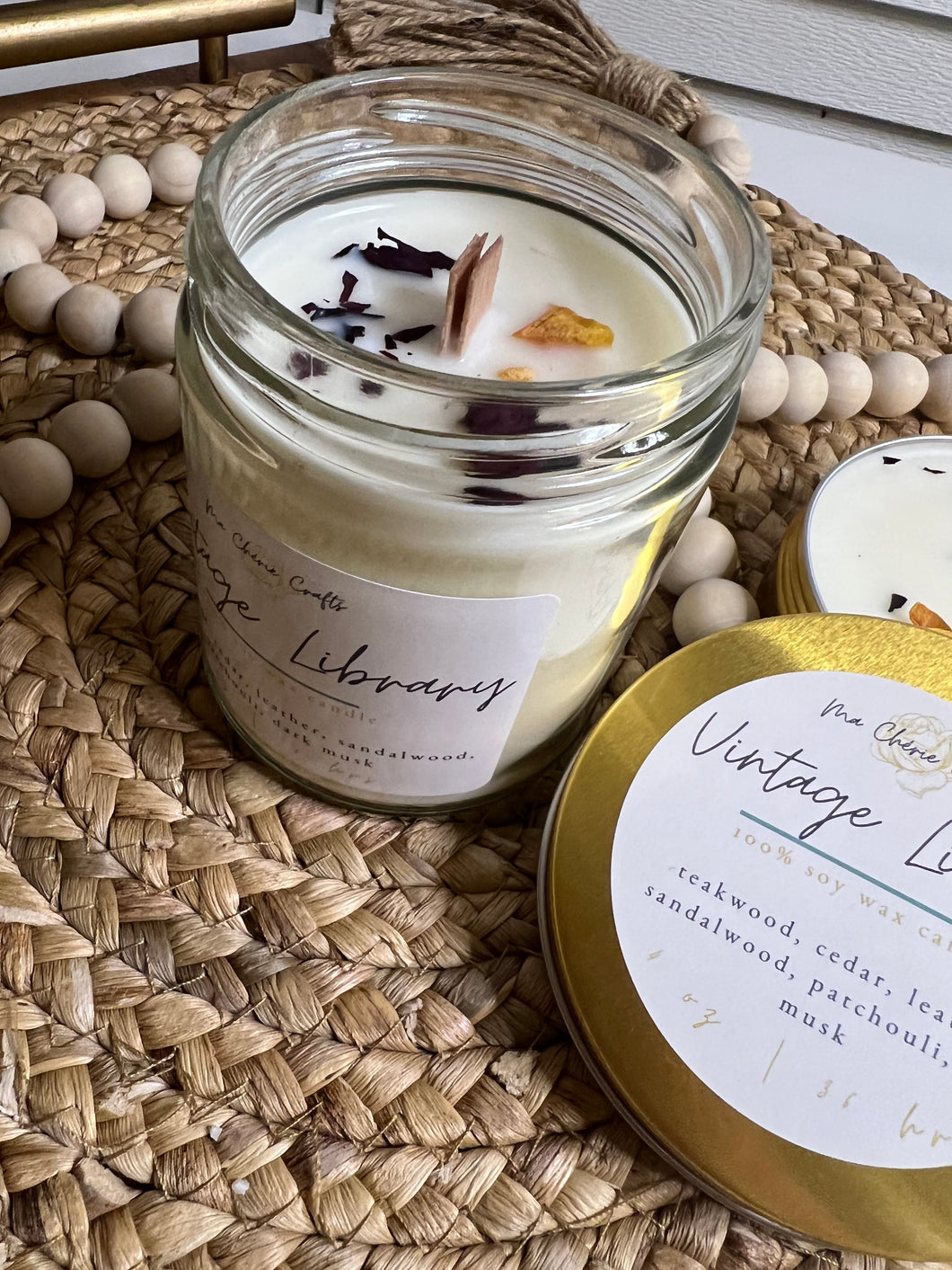 Vintage Library Soy Candle | 8 oz Candle | COZY COLLECTION