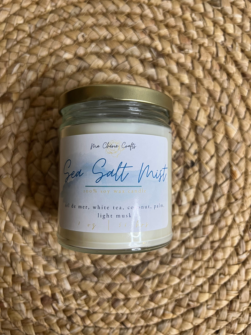 Sea Salt Mist Soy Candle | 8 oz Candle | LATE SUMMER COLLECTION